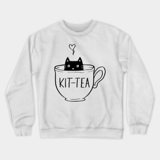 Kit Tea Cat Crewneck Sweatshirt